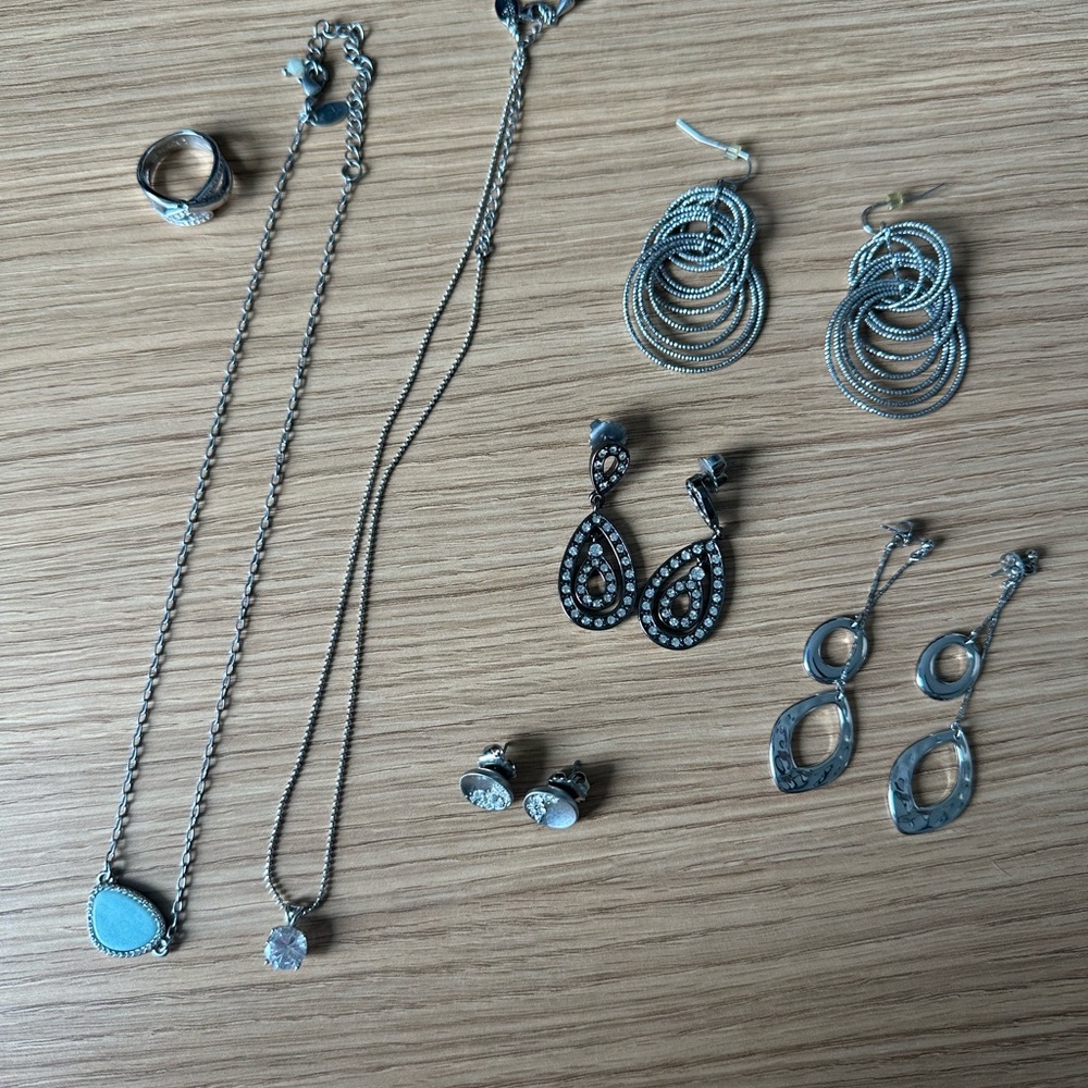 Elegant Silver Jewelry Set for Women